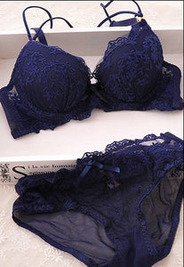 Bra Sweet Beautiful Flowers Stereo Lace bra Underwear  Bra Set