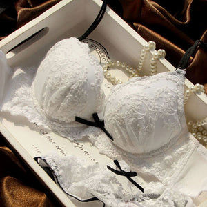 Bra Sweet Beautiful Flowers Stereo Lace bra Underwear  Bra Set