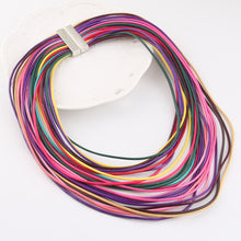 Multicolor Necklace Multilayer Rope