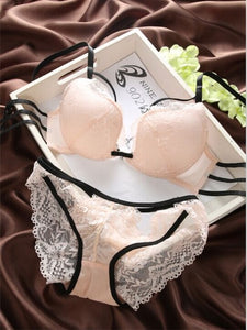 Summer w cup sexy lace bra set