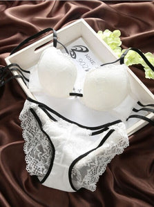 Summer w cup sexy lace bra set