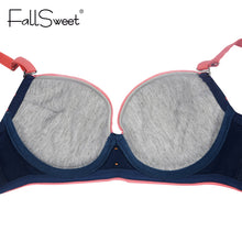 Cotton thin cup bras and briefs set