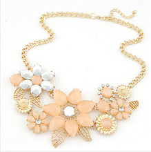 Gem Flower Necklace Choker Necklaces