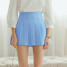 American School Style elegant half Pleated mini Skirt