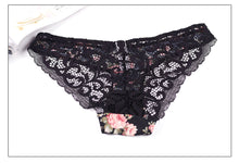 Silk Lace Flower Push up Big Bow Bra and Hollow out Panties