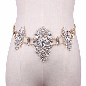 Exquisite Bodychain Vintage crystal necklaces