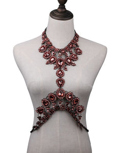 Exquisite Bodychain Vintage crystal necklaces