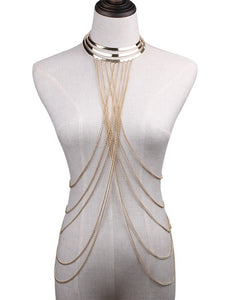 Exquisite Bodychain Vintage crystal necklaces