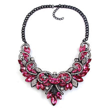 New Spring Colorful Crystal Maxi Statement Necklace