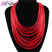 Multicolor Necklace Multilayer Rope