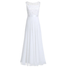 Embroidered Chiffon Bridesmaid Long Dress