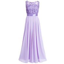 Embroidered Chiffon Bridesmaid Long Dress