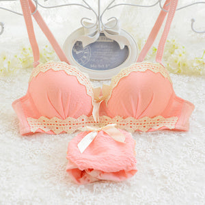 cotton push up underwear bras suit