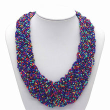 Bohemia 5 Colors Temperament Candy Beads Statement Necklace