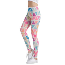 Colorful Traingles Printed Women Leggings