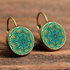 Round Ear Pendant Brincos Vintage Earrings