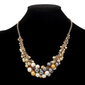 Korea Retro Palace Beauty Simulated Pearl Necklace