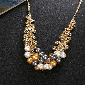 Korea Retro Palace Beauty Simulated Pearl Necklace