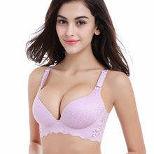 wireless adjust-strap 3/4 cup plus size seamless bra