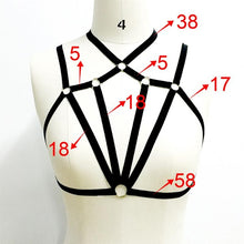 Women Halter Hollow Out Bandage Elastic Cage Strappy Bra