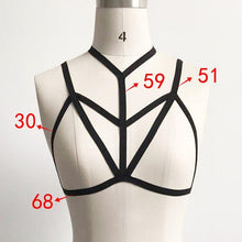 Women Halter Hollow Out Bandage Elastic Cage Strappy Bra