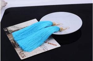 Ethnic Long Tassel Earrings