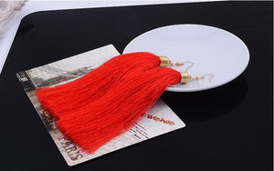 Ethnic Long Tassel Earrings