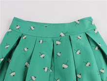 Retro Print Flower Summer Skirts