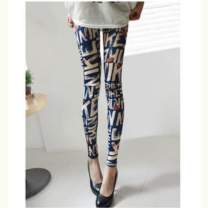 Grid Fashion Design Leggings