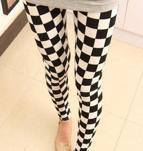 Grid Fashion Design Leggings