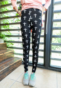 Grid Fashion Design Leggings