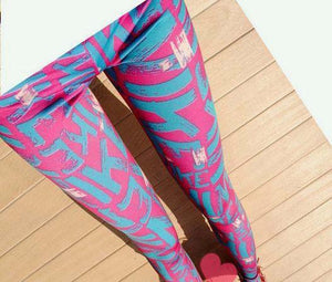 Grid Fashion Design Leggings