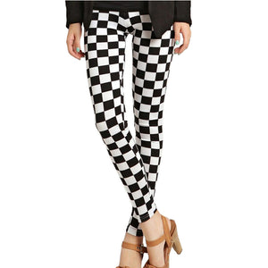 Grid Fashion Design Leggings