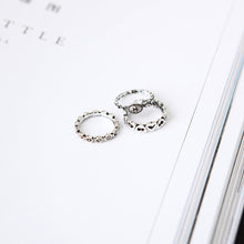 Leaf Stone Midi Ring Set