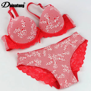 Luxury High-End Push Up Women Bra Set