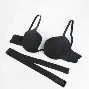 Deep U Low Cut Push Up Women Lingerie Bra Set