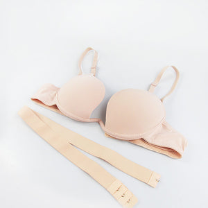 Deep U Low Cut Push Up Women Lingerie Bra Set