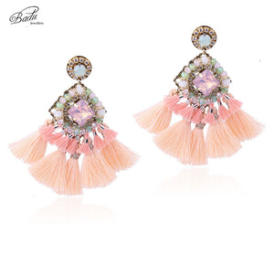 Badu Pink Tassel Earring