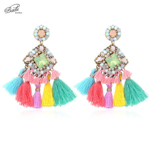 Badu Pink Tassel Earring