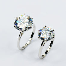 Silver Cubic Zirconia Crystal  Rings