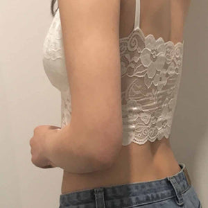 Female Lace Strap Wrapped Chest Shirt Top