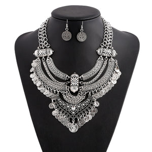 LZHLQ Vintage Bohemia Ethnic Maxi Statement Necklace