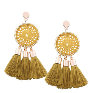 Ethnic Handmade Tassel Earrings