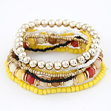 MutiLayer Beads Bracelets & Bangles for Women Elastic Strand