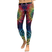 Mandala Flower 3D Printing Gradient Legging