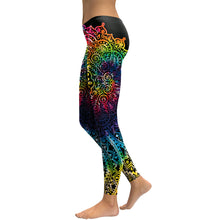 Mandala Flower 3D Printing Gradient Legging