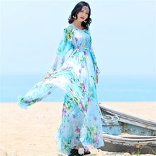 chiffon Long Sleeve Beach Sundress