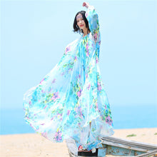 chiffon Long Sleeve Beach Sundress