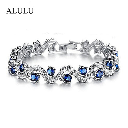 Luxury Blue Crystal Bracelet