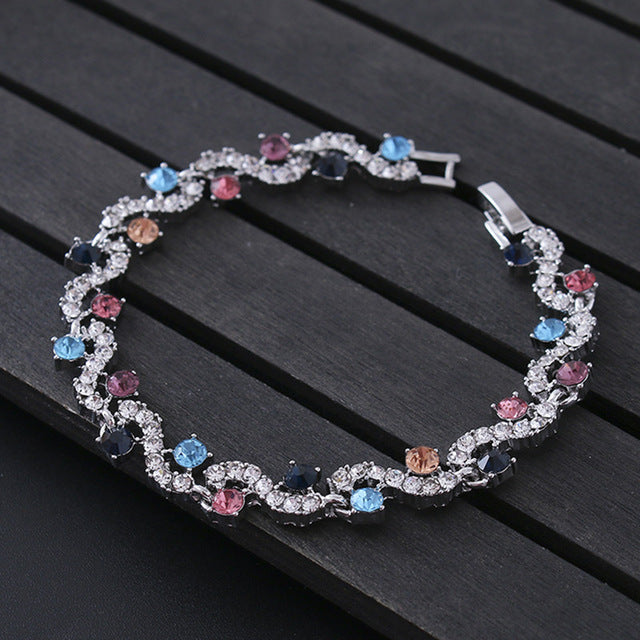 Luxury Blue Crystal Bracelet